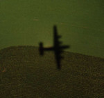 The shadow of the Collings Foundation's B-24.  I took this shot looking down through the waist window of the aircraft while it was in flight.