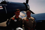 One of the most exciting things about Planes of Fame was the opportunities to get a ride in a warbird.  This photo was taken just moments after my ride in the museum's FG-1D Corsair.  The man standing next to me is Blake, the Corsair pilot for the museum.  Needless to say, we both had a good time!
