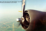 The museum's A-26 (N9425Z) enroute to Oshkosh.  This photo is of the right engine, as seen looking back through the plexiglass nose of the bomardier's station.