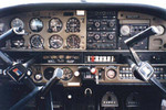 The cockpit of  a typical Warrior II.
