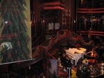 The grand staircase in the Atrium of the Elation.